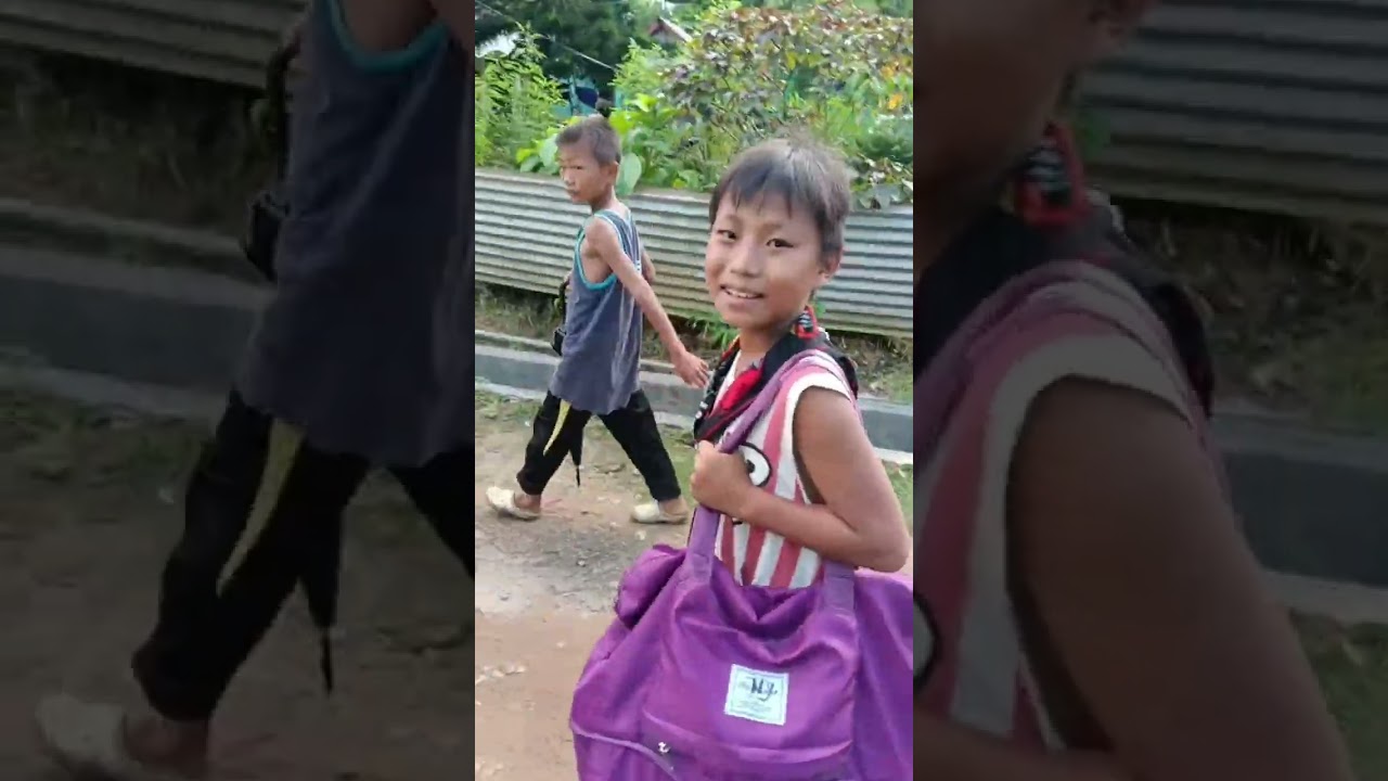 pishikhu village of 3 small boys