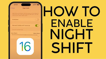 How to Enable NightShift on iOS 16 iPhone iPAd 2022