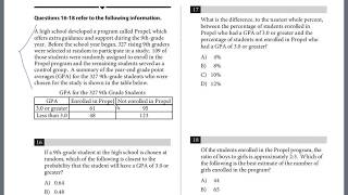 PSAT Test 2, Section 4, 16-18