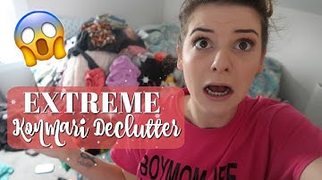 EXTREME KONMARI CLOSET DECLUTTER 2019