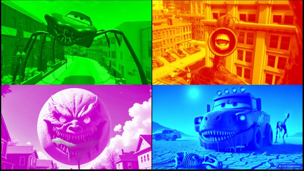 🎶 Tiles Hop EDM Rush LIGHTNING McQUE HORROR 🆚 SIREN HEAD🆚 LUNARMOON🆚LIGHTNING McQUEN