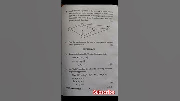 M.Sc. Mathematics Non Linear programming problem June 2025 question paper #hpu