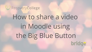 Sharing a video in the big blue button