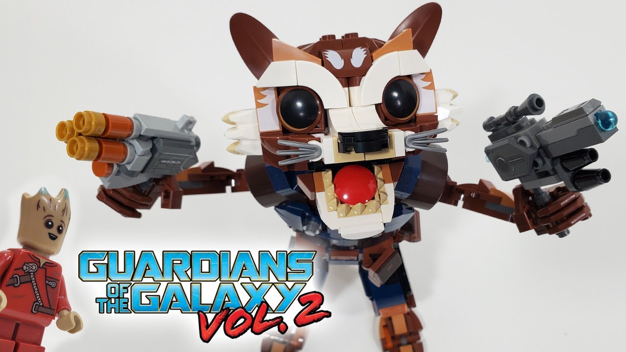 LEGO Marvel Rocket & Baby Groot, baubares Superhelden-Spielzeug für Kinder  aus Marvel Studios' Guardians of