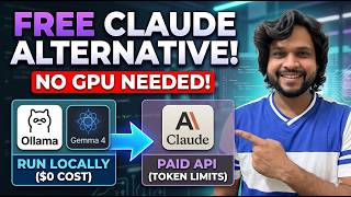 Free Claude Alternative? Run Gemma 4 (31B) Without GPU | Full Setup #gemma4 #claude