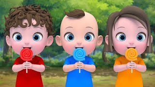 Lollipop Finger Family | Johny Johny Yes Papa + More Nursery Rhymes & Kids Songs | Kindergarten