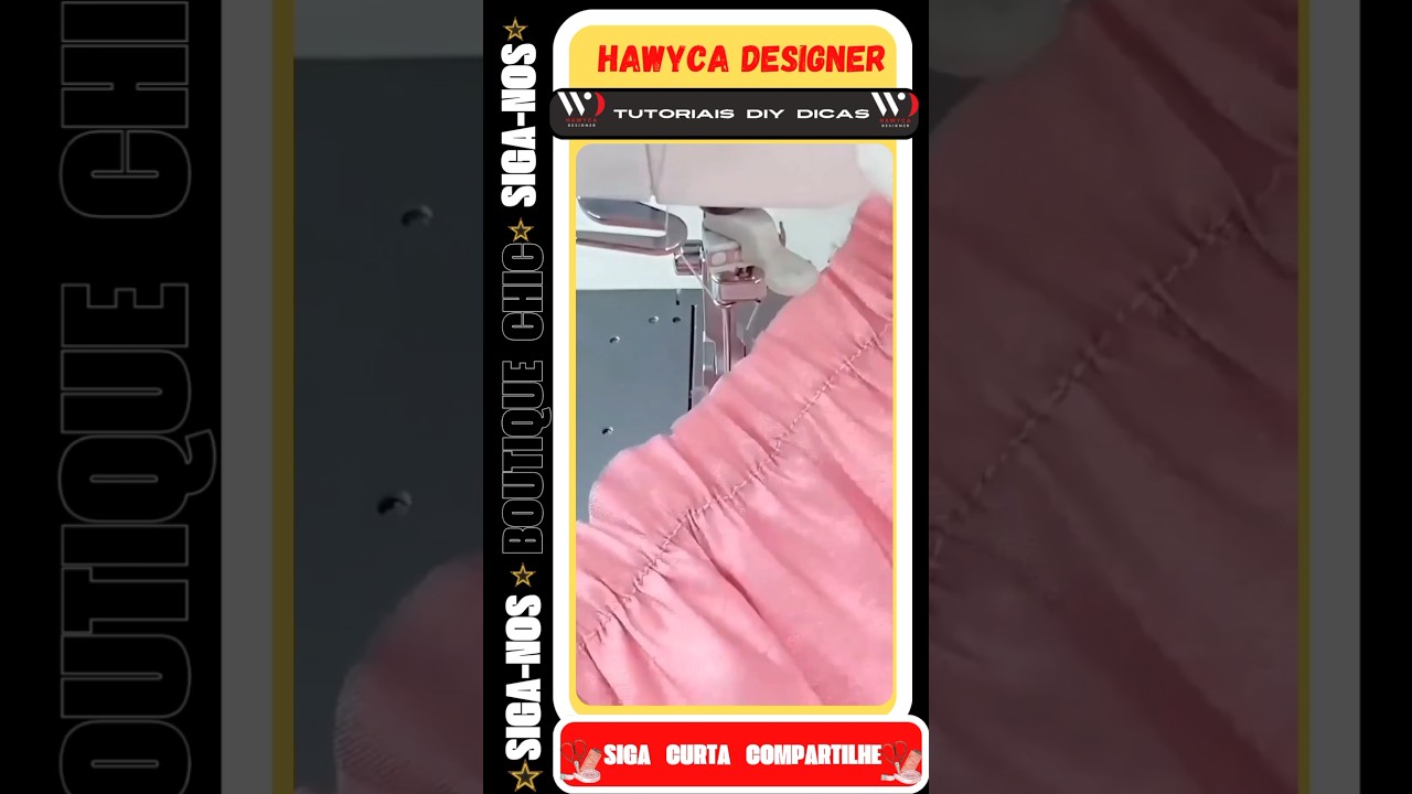 Tutorial Como Colocar Elástico de Forma Fácil e Prático 