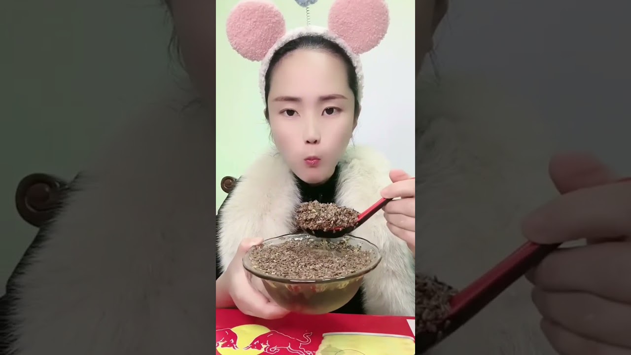 passion fruit with sesame seeds asmr