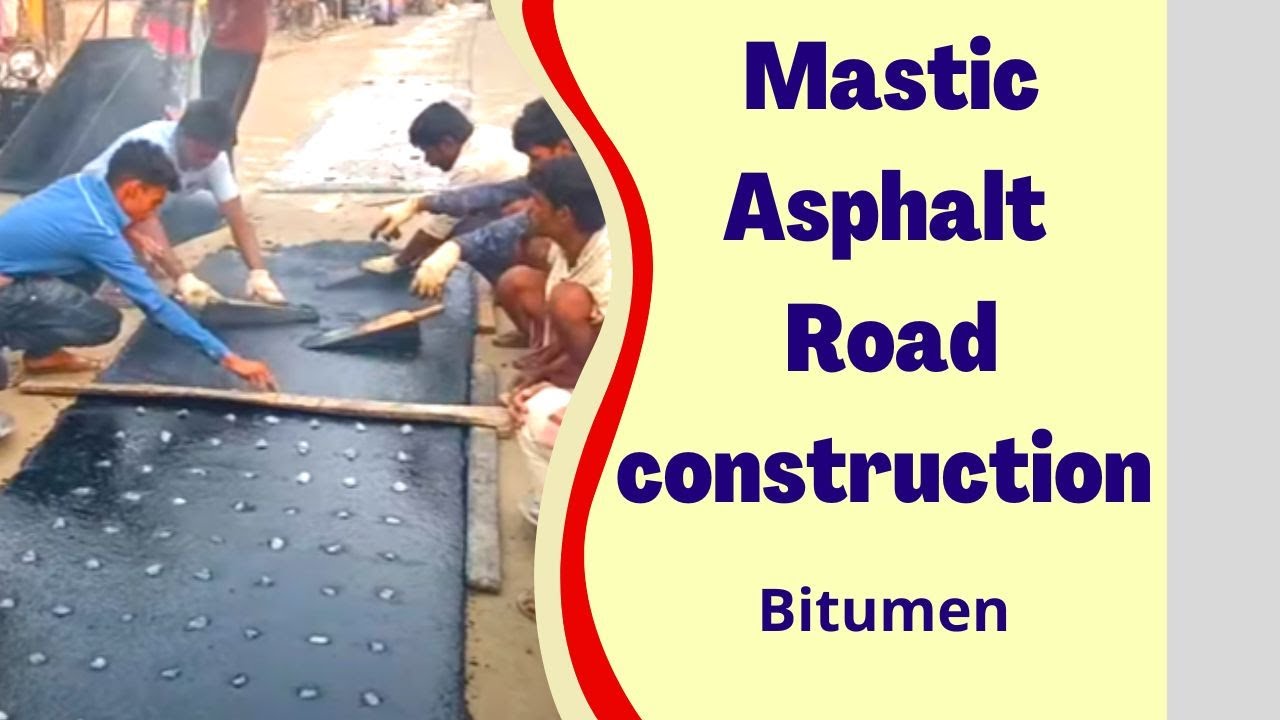 Mastic Asphalt Road Construction Full Process Bitumen Mastic Road Mastic Asphalt Road Construction Full Process Bitumen Mastic Road