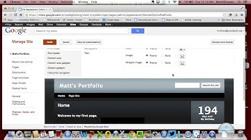 Google Sites: Changing Color Themes