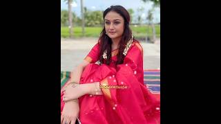 Actress Sonia Agarwal Red Saree Look
