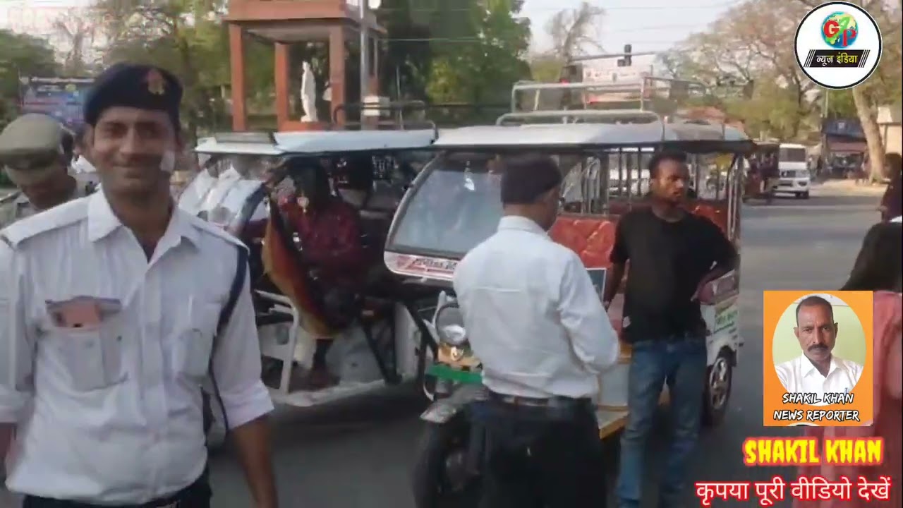 प्रयागराज-ई-रिक्शा बालों का शहरभर में चेकिंग अभियान चलाकर तीज एवं चालान किया गया