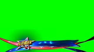 WWE nameplate green screen