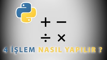 4 İşlem Yapan Program Kodladım | Python