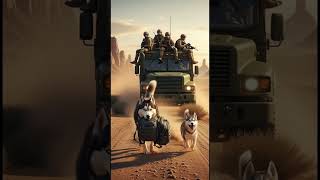 The Moment a Husky Stepped Forward#Husky #K9Instinct #DesertMission #UnexpectedHero #MilitaryStory