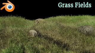 How to make a grass fields quickly and easy in Blender - 180