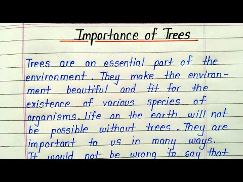 Essay an importance of trees for students || Benefits of trees essay