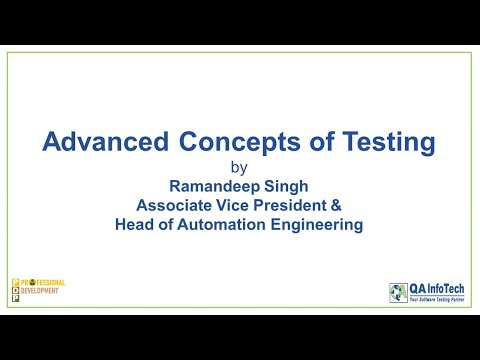 Advanced Concepts of Testing Training Session by QA InfoTech