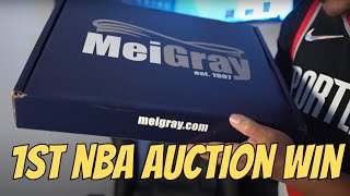 MY VERY 1ST NBA AUCTION WIN | Player Issued Gear |