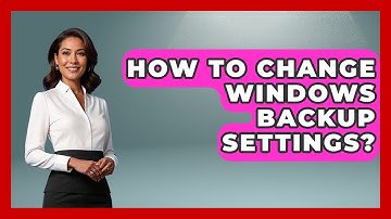 How To Change Windows Backup Settings? - The Hardware Hub