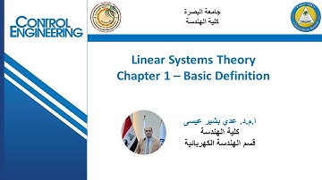 Linear Systems Theory - Ch01 - Lecture 02
