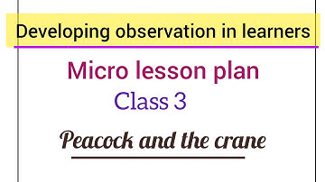 class 3 english micro lesson plan __ developing observation in learners (skill 4)
