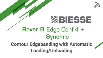 Biesse Rover B Edge conf.4 + Synchro: Contour Edgebanding with Automatic Loading/Unloading