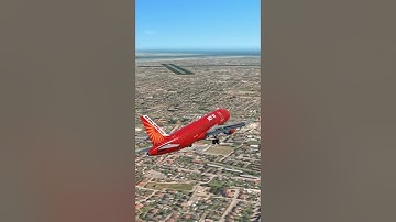 RFS Craziest Landing #aviation #a320 #flightsimulator #flightsimulation #avgeek #landing #rfs