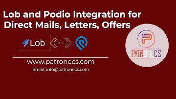 Lob and Podio Integration for Direct Mails, Letters, Offers