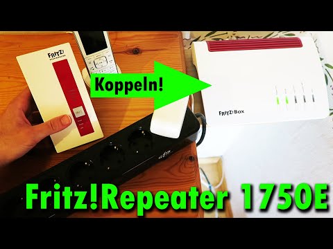 Fritz!Repeater 1750E koppeln mit Fritz!Box 7590 (Anleitung: Werkszustand + Mesh)