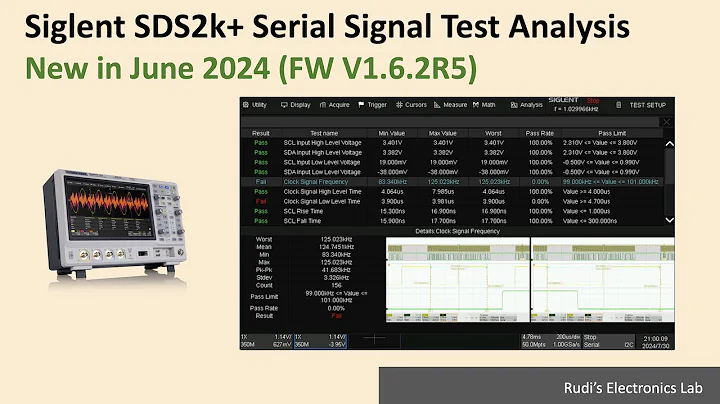 REL #45 Siglent SDS2k+ Serial Signal Test Analysis New in June 2024 (FW V1.6.2R5)