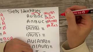 6-12 Set Identity (Set Algebra)