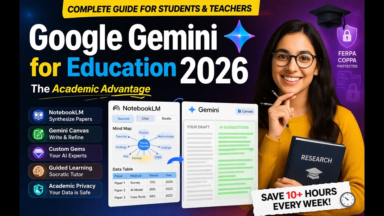 Google Gemini for Education 2026 | Complete Guide for Students & Teachers #googlegemini #StudyTi