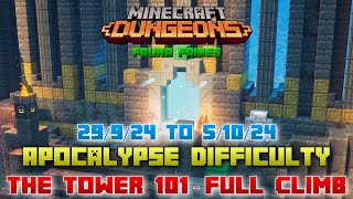 The Tower 101 [Apocalypse] Full Climb, Guide & Strategy, Minecraft Dungeons Fauna Faire