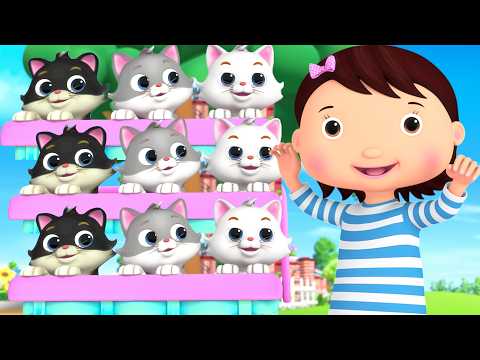 Mia Counts 10 Little Pets at the Park! 🐶🐱 | Nursery Rhymes & Kids Songs - ABCs and 123s