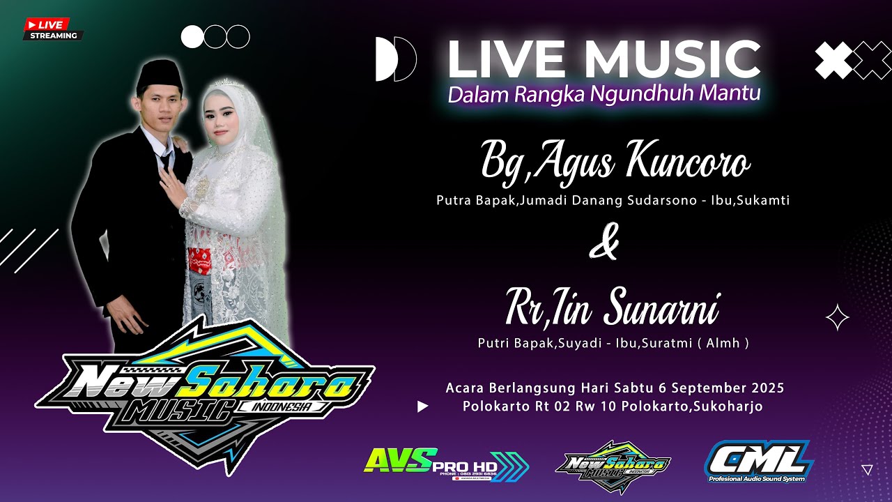 🔴📡LIVE NGUNDHUH MANTU AGUS & IiN ll NEW SAHARA MUSIC || CML AUDIO || ANANDA MEDIA ||