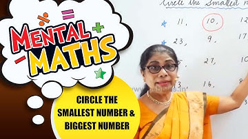 Mental Maths | Circle the smallest number & biggest number | Learn basic of mental Maths Class-5