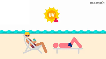Warum sollte man sich vor UV Strahlen schützen?