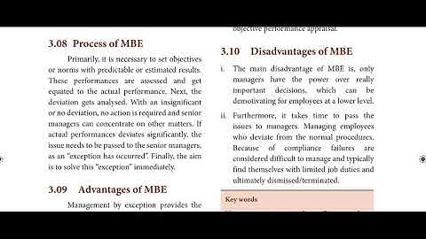 12th SAMACHEER COMMERCE CHAPTER 3 MBE - MANAGEMENT BY EXCEPTION CONCEPT