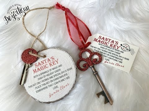 Santas Magic Key Door Hanger - Lone Wolf Craft Studio