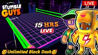 (EU SERVER) STUMBLE GUYS LIVE | UNLIMITED BLOCK DASH#stumbleguyslive #unlimitedblockdash