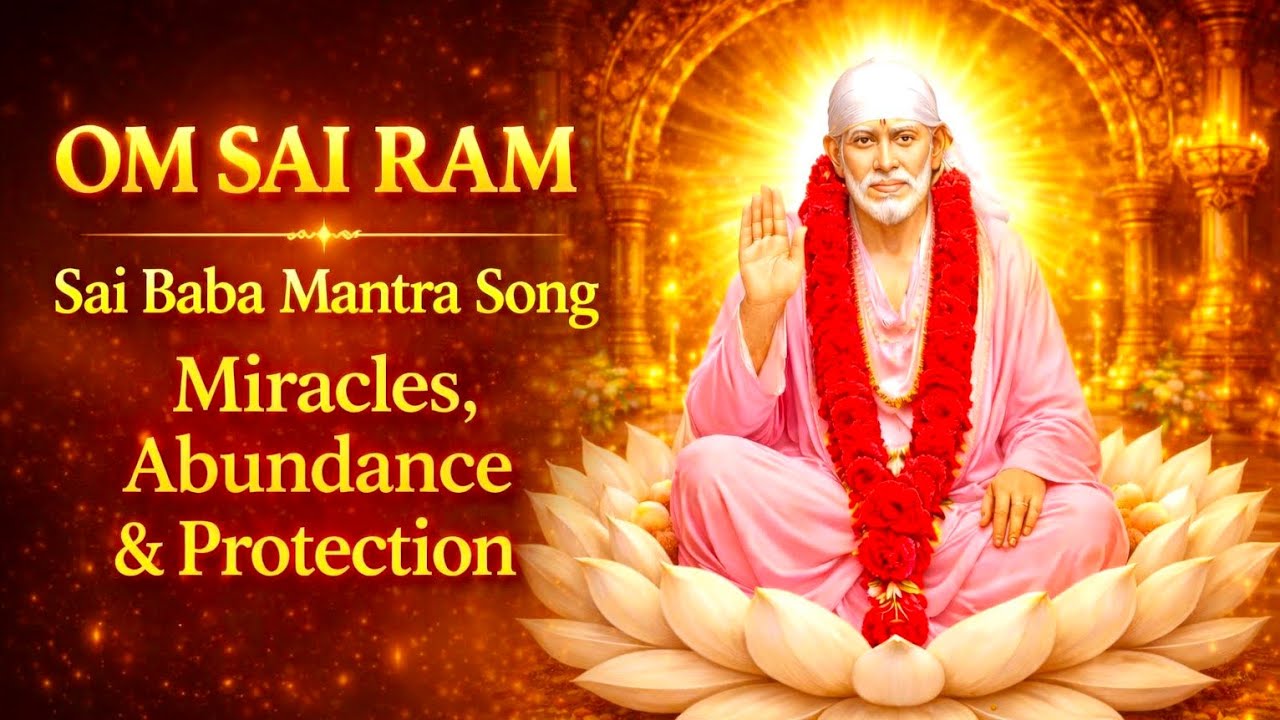 Om Sai Ram Mantra Song | Sai Baba Powerful Mantra for Miracles, Abundance  | #bhakti #saibaba  #sai 