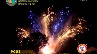 PC02 Blue Peony, Brocade Crown 600 ran TARRA pyrotechnik