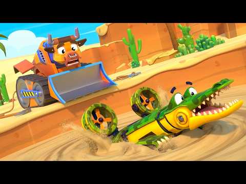 Quicksand Crisis: The Alligator and Bulldozer to the Rescue! Car and Truck Rescue Team