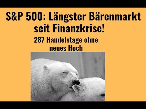 S&P 500: Längster Bärenmarkt seit Finanzkrise! Videoaublick