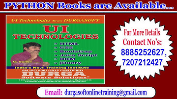 DURGASOFT UI Technologies Books are Available