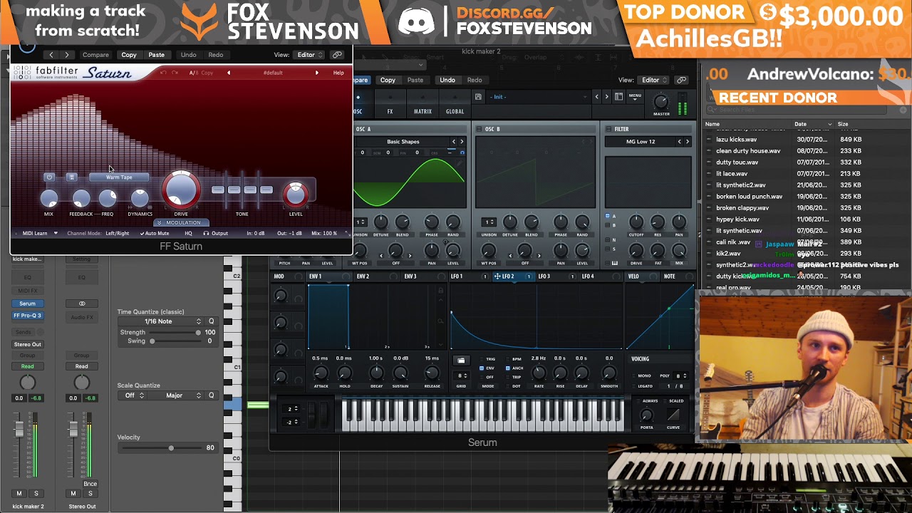 Making a House track from scratch - Fox Stevenson Production Stream [Part 9]