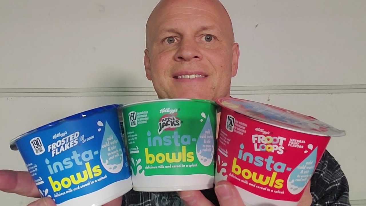 New Kellogg's instabowls (Just Add Water) Cereal Review YouTube