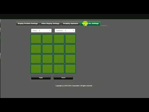 DuraVision IP Monitor Tutorial: Display Positioning and Layout (Web UI)