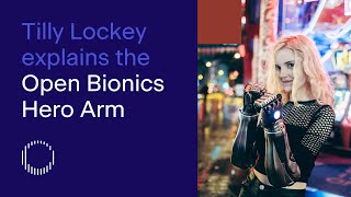 Tilly Lockey explains the Open Bionics Hero Arm to 10-year-old Jacob